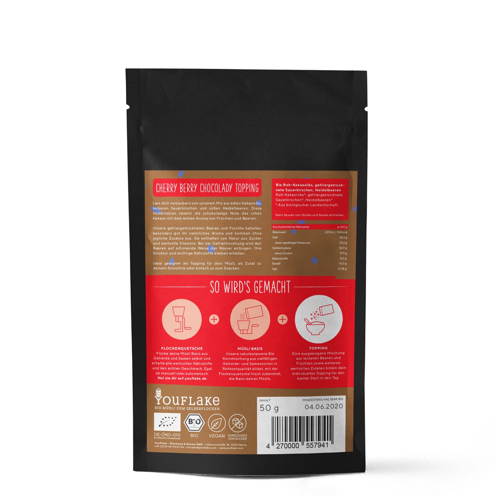 Cherry Berry Chocolady Topping