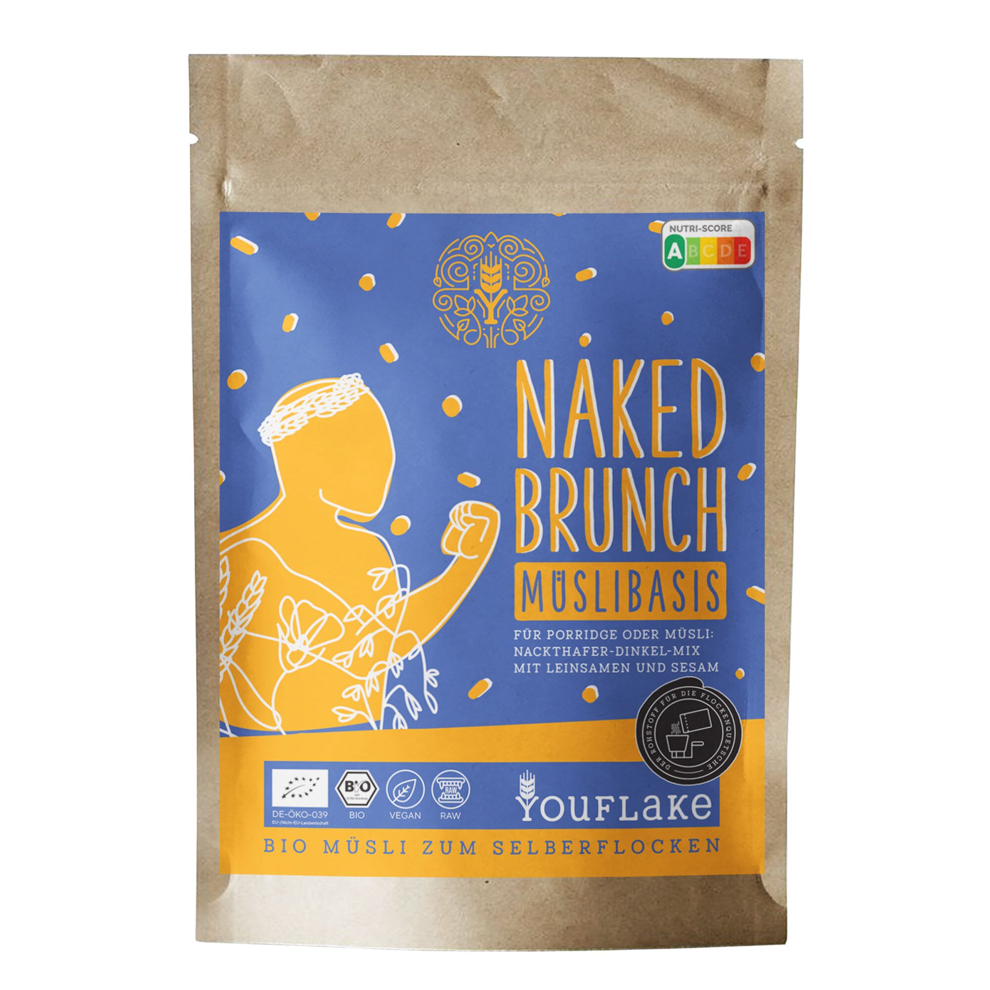 YouFlake Naked Brunch Müsli Basis Front