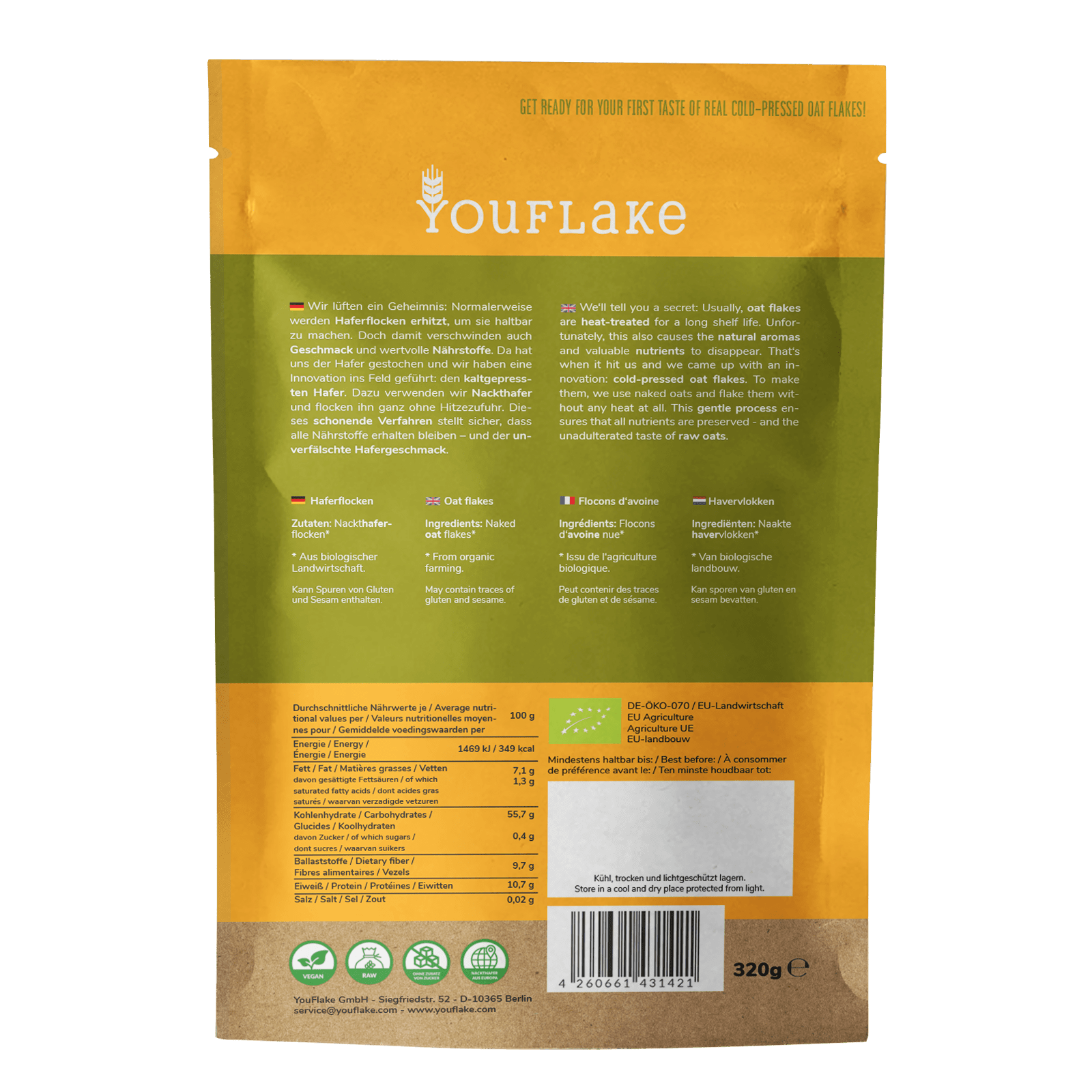 Ich will sie ALLE! Probierpaket | Bio Müsli KALTGEPRESST | 4 Sorten – Bild 13