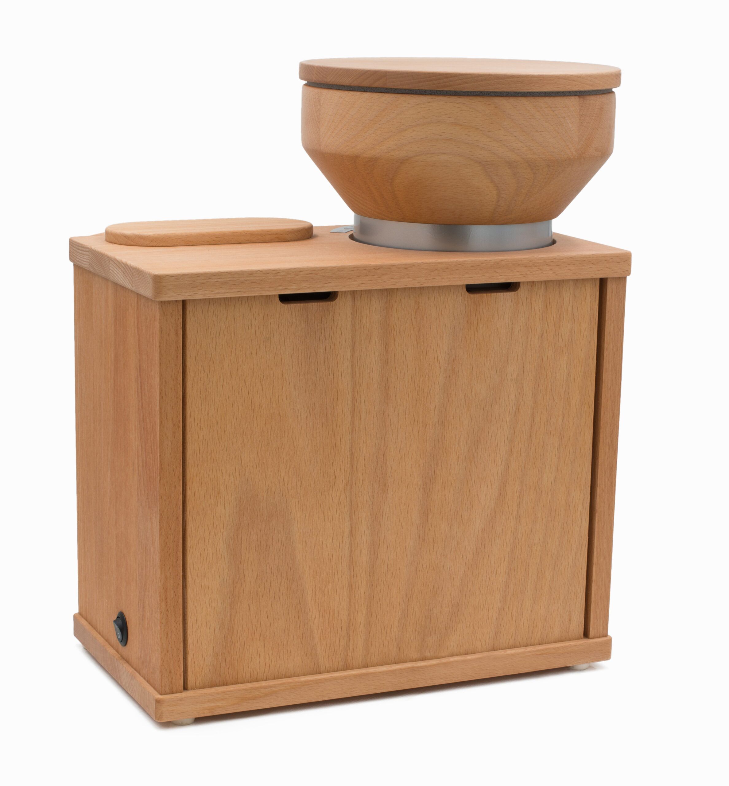 KoMo Duett 200 | elektrische Mühle + Flockenquetsche | Buche massiv | sehr leistungsfähig | frisches Mehl + frische Flocken – Bild 4