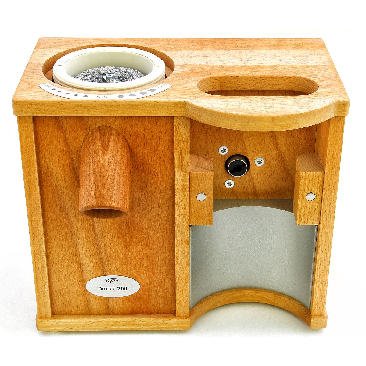 KoMo Duett 200 | elektrische Mühle + Flockenquetsche | Buche massiv | sehr leistungsfähig | frisches Mehl + frische Flocken – Bild 8