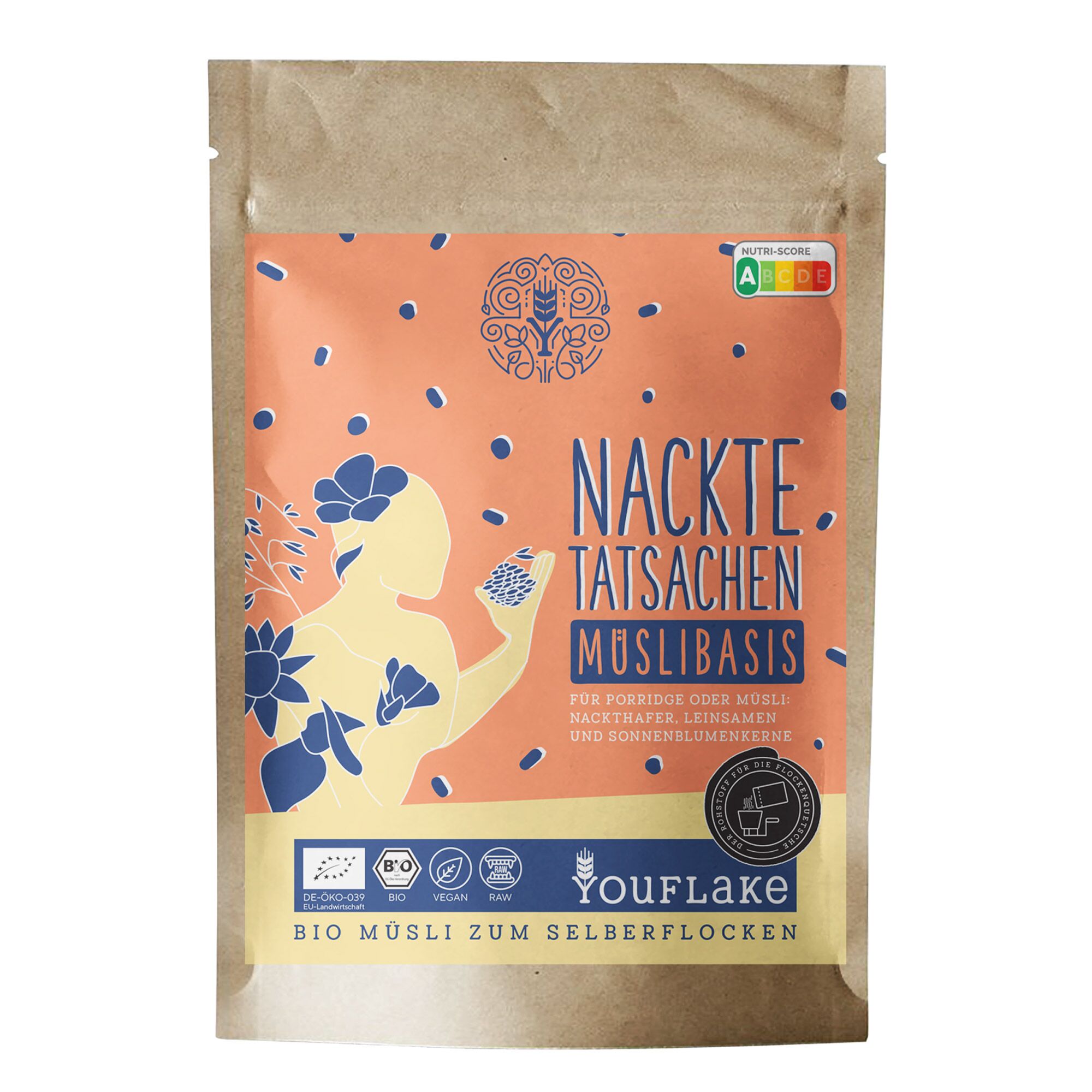 YouFlake Nackte Tatsachen Müsli Basis Front