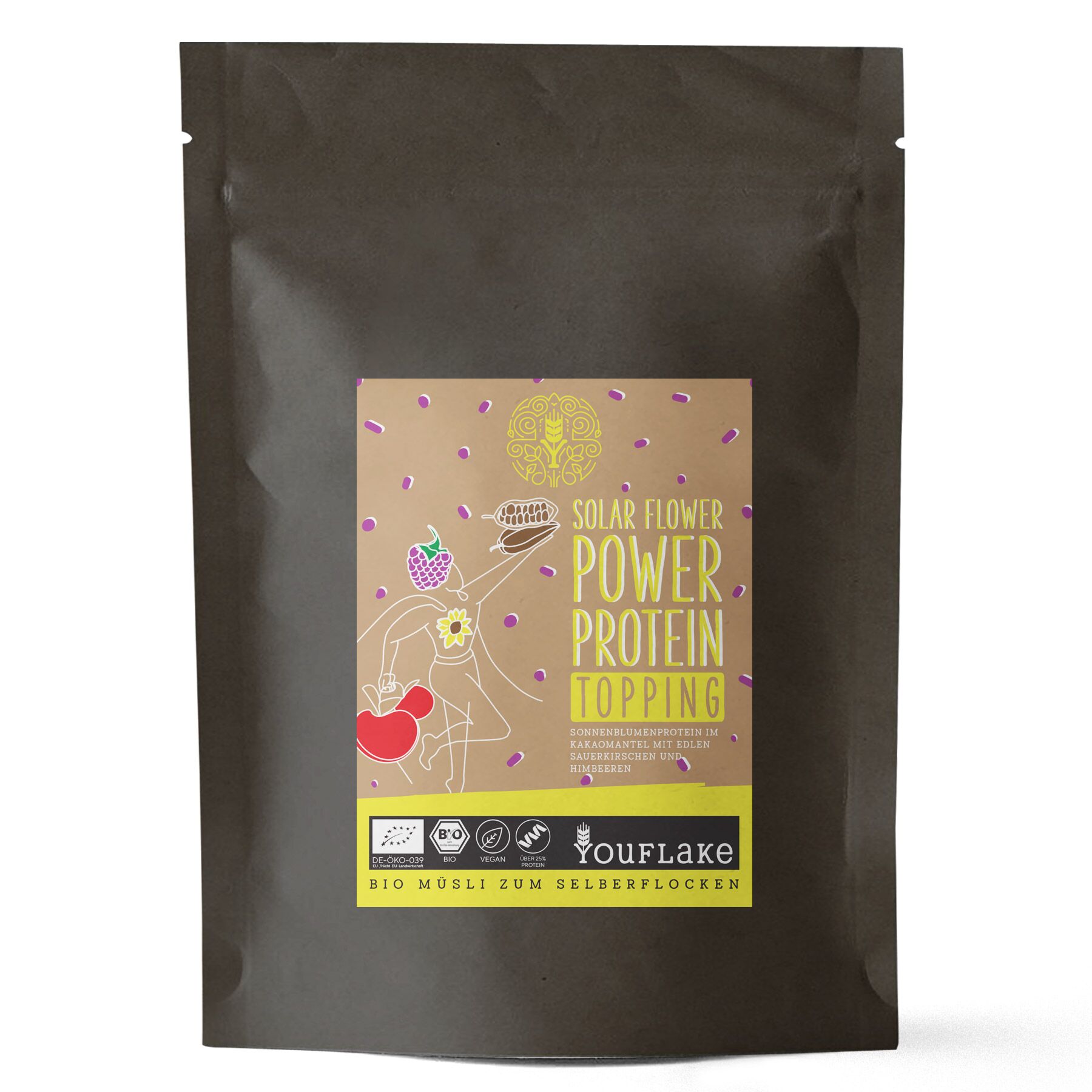 YouFlake Solar Flower Power Protein Topping Bio Bigpack Front