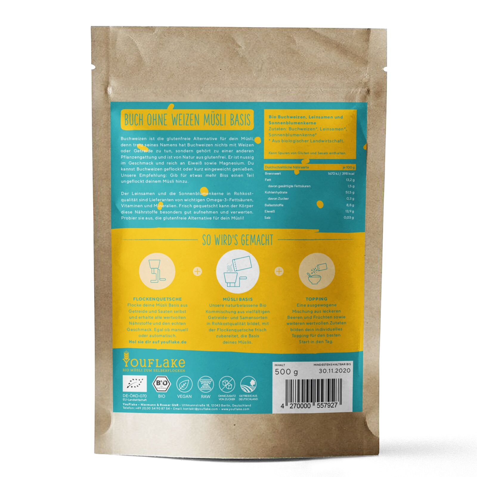 Buch ohne Weizen Müsli Basis